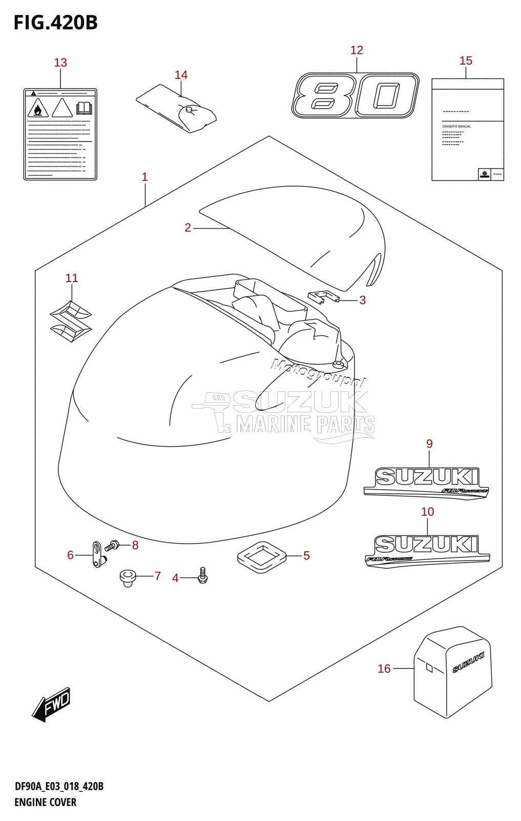 ENGINE COVER (DF80A)