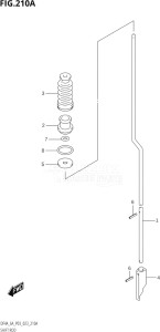 00603F-340001 (2023) 6hp P03-U.S.A (DF6A) DF6A drawing SHIFT ROD