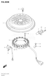 15002F-510001 (2005) 150hp E03-USA (DF150ST  DF150T  DF150TG) DF150 drawing MAGNETO (DF150TG:E03)