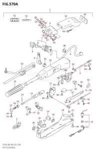 DF70A From 07003F-110001 (E03)  2011 drawing OPT:TILLER HANDLE