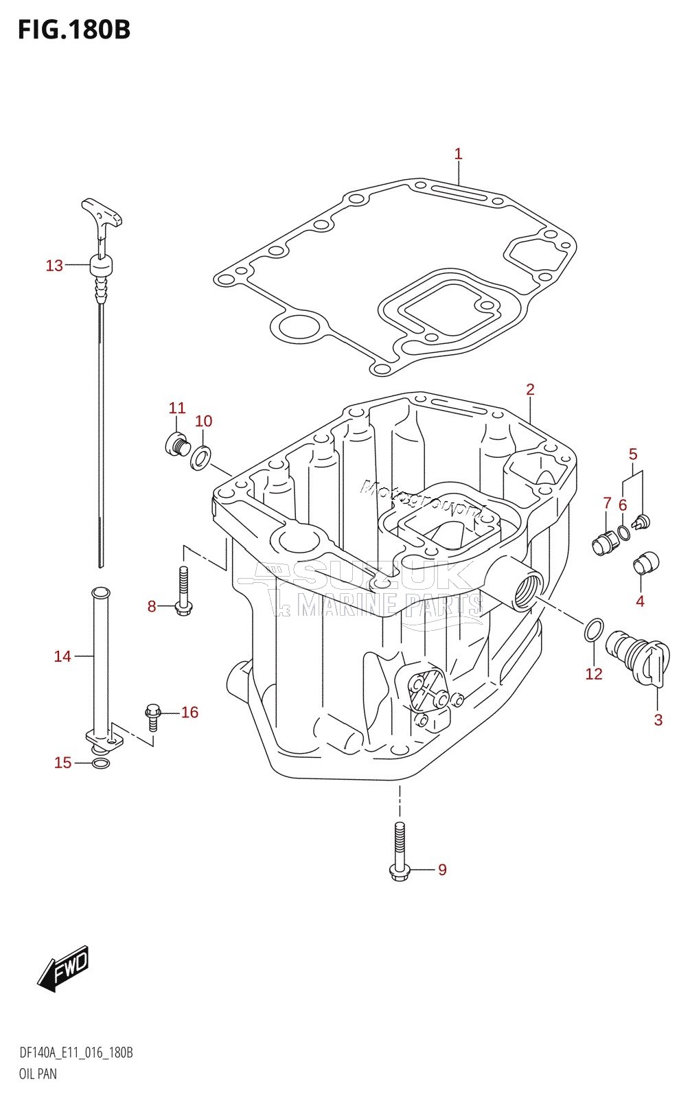 OIL PAN (DF115AT:E11)