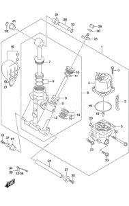 Outboard DF 140A drawing Trim Cylinder