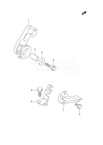 Outboard DF 25 V-Twin drawing Throttle Control Non-Remote Control