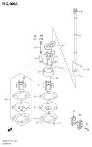 DF20A From 02002F-310001 (P01 P40)  2013 drawing WATER PUMP (DF9.9B:P01)