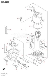 DF250 From 25001F-421001 (E01)  2004 drawing PTT MOTOR (L-TRANSOM)