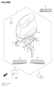 DF175A From 17503F-340001 (E11 E40)  2023 drawing ENGINE COVER ((DF200AT,DF200AZ):(021,022,023))