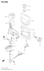 DF200 From 20002F-410001 (E01 E40)  2014 drawing PTT SWITCH /​ ENGINE CONTROL UNIT (DF250T:E01)