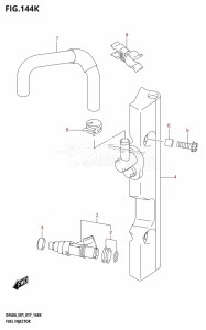 DF40A From 04003F-710001 (E01)  2017 drawing FUEL INJECTOR (DF60AQH:E40)