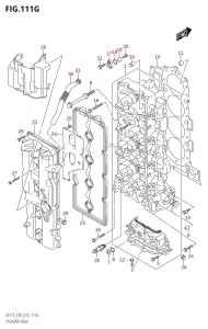 DF150ZG From 15002Z-510001 (E03)  2015 drawing CYLINDER HEAD (DF175Z:E03)