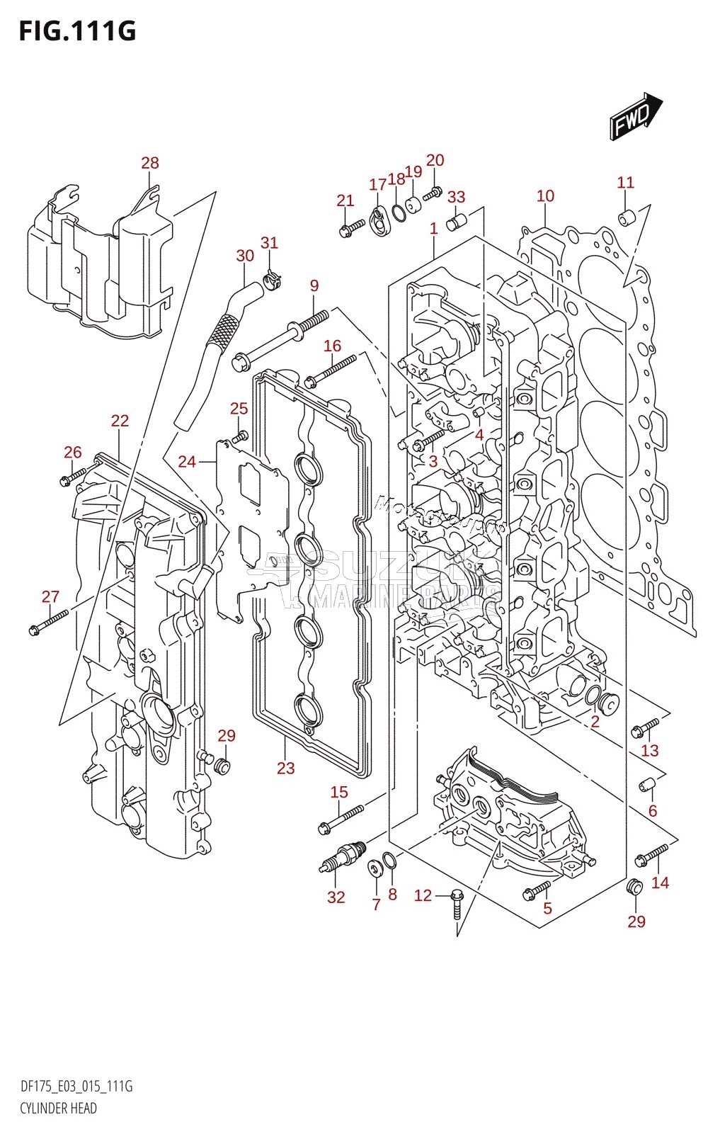 CYLINDER HEAD (DF175Z:E03)