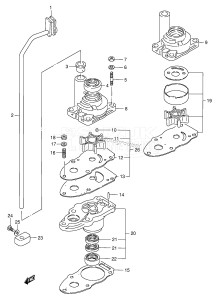 DT5S From 00502-861001 ()  1998 drawing WATER PUMP