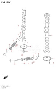 08002F-510001 (2005) 80hp E40 E01- (DF80A) DF80A drawing CAMSHAFT (DF70ATH:E01)