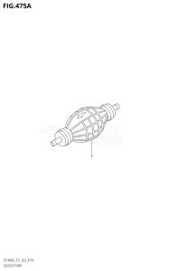 11505F-140001 (2021) 115hp E11 E40-Gen. Export 1-and 2 (DF115BG) DF115BG drawing SQUEEZE PUMP (E11)