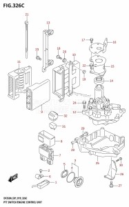 DF325A From 32501F-910001 (E01 E40)  2019 drawing PTT SWITCH /​ ENGINE CONTROL UNIT (DF325A:E40)