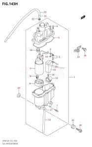 DF70A From 07003F-210001 (E01 E40)  2012 drawing FUEL VAPOR SEPARATOR (DF90A:E40)