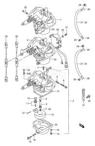 DT75T From 07501-231001 ()  1992 drawing CARBURETOR (DT75TC,WT,WQ,WHQ)