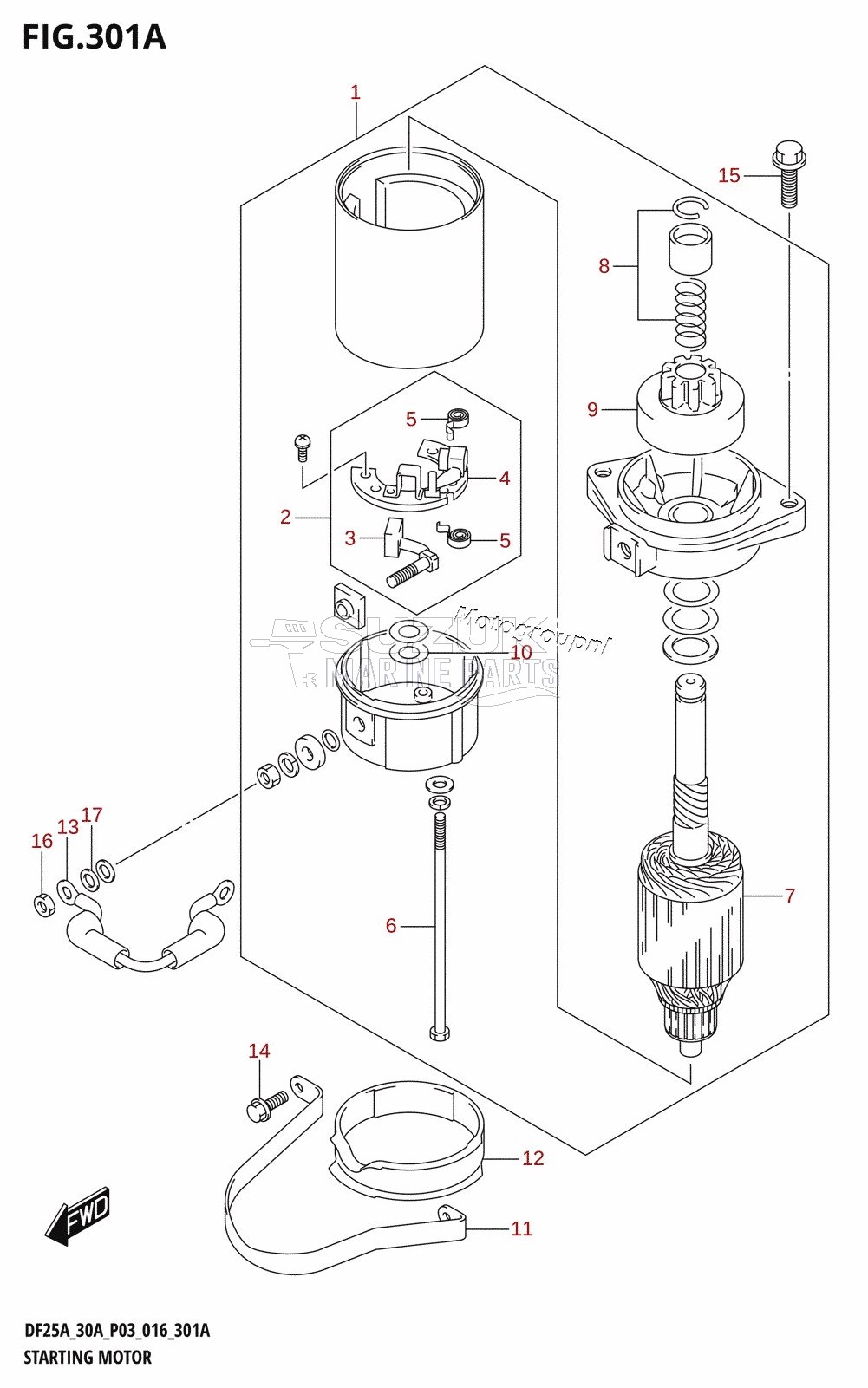 STARTING MOTOR (DF25A:P03)