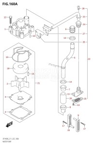 DF115BG From 11505F-240001 (E40)  2022 drawing WATER PUMP (E11)