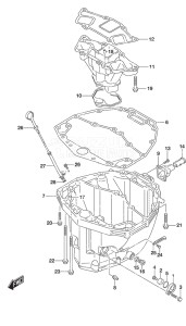 Outboard DF 250AP drawing Oil Pan