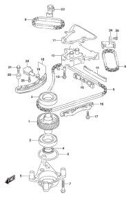 Outboard DF 250AP drawing Timing Chain