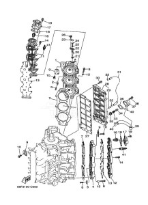 LZ200NETOX drawing CYLINDER--CRANKCASE-2