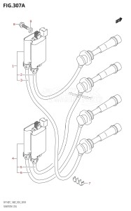 DF140 From 14001F-251001 (E03)  2002 drawing IGNITION COIL