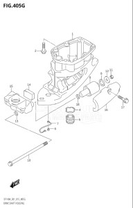 11503Z-510001 (2005) 115hp E01 E40-Gen. Export 1 - Costa Rica (DF115AZ) DF115AZ drawing DRIVE SHAFT HOUSING (DF140AT:E40)