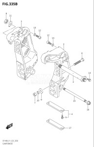 11506F-240001 (2022) 115hp E11 E40-Gen. Export 1-and 2 (DF115BT  DF115BT) DF115BT drawing CLAMP BRACKET (DF115BT,DF115BZ)