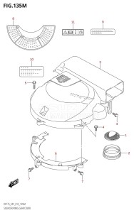 DF175Z From 17502Z-510001 (E01 E40)  2015 drawing SILENCER /​ RING GEAR COVER (DF175TG:E40)