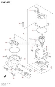 DF100A From 10003F-310001 (E01 E40)  2013 drawing PTT MOTOR (DF115AT:E01)