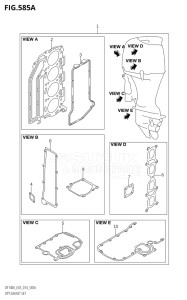 11503F-410001 (2014) 115hp E03-USA (DF115AT) DF115A drawing OPT:GASKET SET