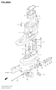 DF70A From 07003F-110001 (E01)  2011 drawing DRIVE SHAFT HOUSING