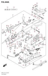 DF70A From 07003F-340001 (E11 E40)  2023 drawing TILLER HANDLE (DF70ATH,DF90ATH)