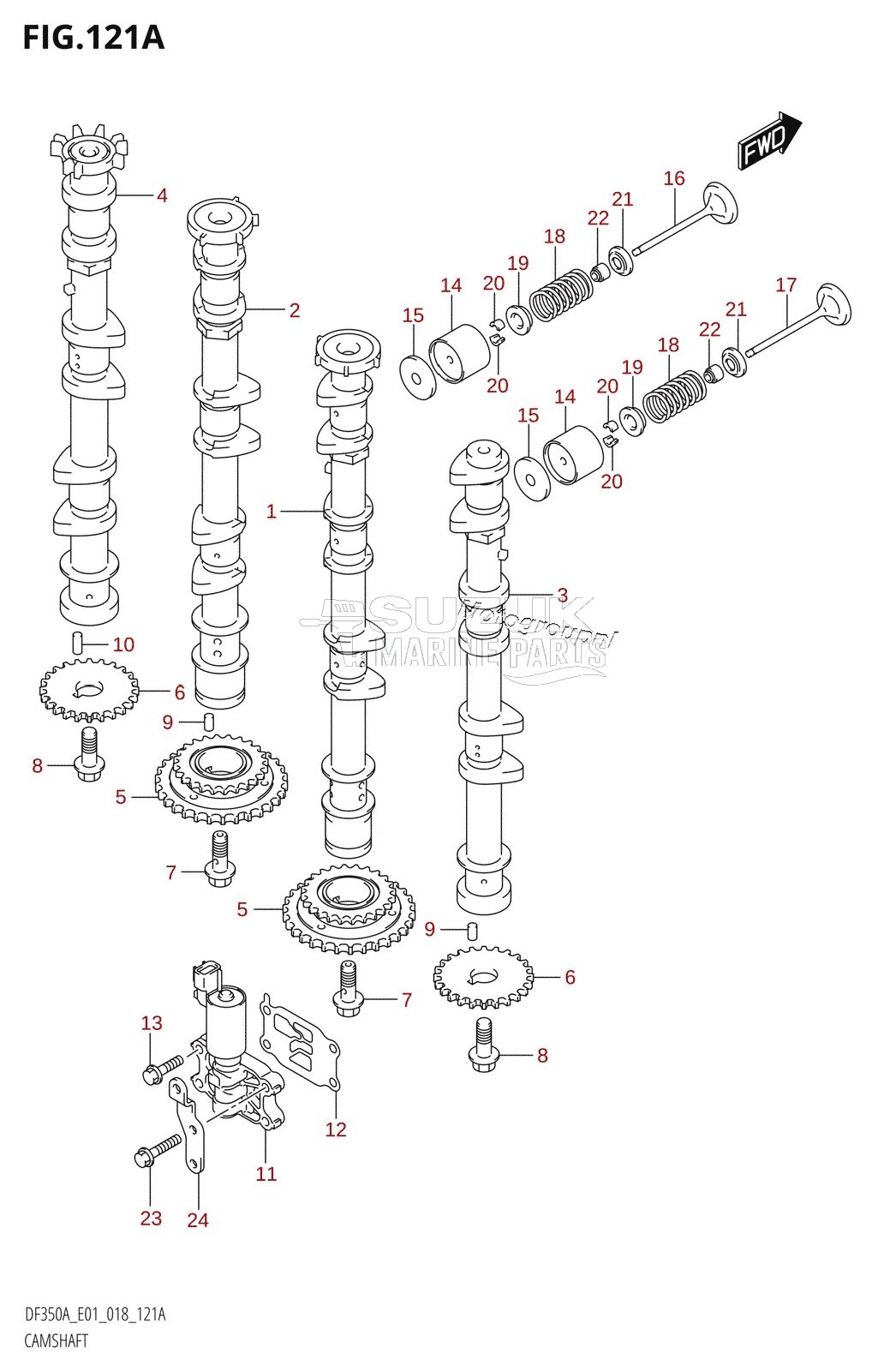 CAMSHAFT (DF350A)