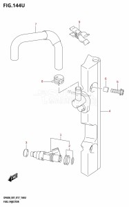 DF50A From 05003F-710001 (E01)  2017 drawing FUEL INJECTOR (DF60AVTH:E40)