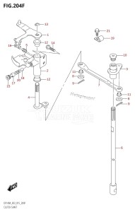 DF115AZ From 11503Z-510001 (E03)  2015 drawing CLUTCH SHAFT (DF115AST:E03)