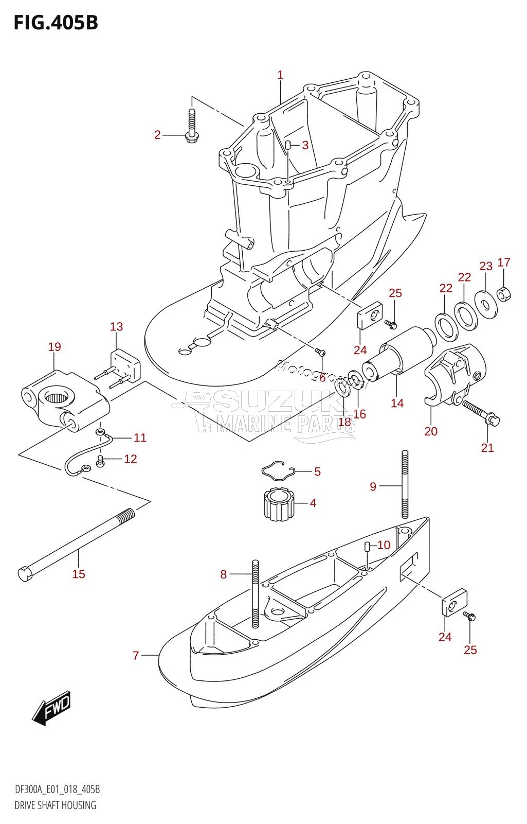 DRIVE SHAFT HOUSING (XX-TRANSOM)