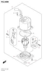 DF200Z From 20002Z-910001 (E01 E40)  2019 drawing PTT MOTOR (X-TRANSOM,XX-TRANSOM)