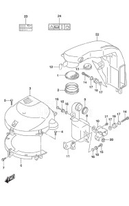 DF 200AP drawing Silencer/Ring Gear Cover