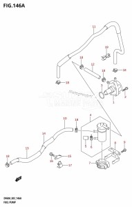 DF40A From 04003F-110001 (E03)  2011 drawing FUEL PUMP