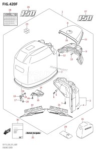 DF150ZG From 15002Z-510001 (E03)  2015 drawing ENGINE COVER (DF150Z:E03)