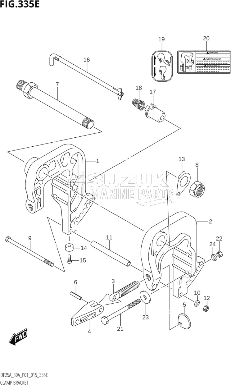 CLAMP BRACKET (DF30A:P40)