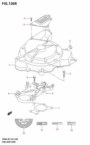 DF50A From 05003F-410001 (E01)  2014 drawing RING GEAR COVER (DF60AVT:E01)