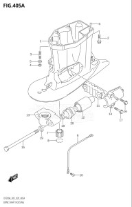 15003F-040001 (2020) 150hp E03-USA (DF150AT) DF150A drawing DRIVE SHAFT HOUSING (DF200AT,DF175AT)