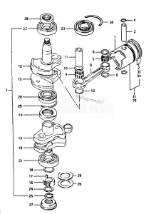 DT40 From 04003-011001 ()  1990 drawing CRANKSHAFT