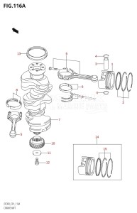 DF300Z From 30001Z-980001 (E01 E40)  2009 drawing CRANKSHAFT