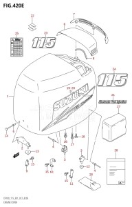 DF115T From 11502F-210001 (E01 E40)  2012 drawing ENGINE COVER (DF115Z:E01)