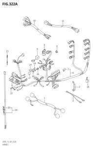 11501Z-880001 (2008) 115hp E01 E40-Gen. Export 1 - Costa Rica (DF115TK9  DF115WZK8  DF115ZK8) DF115Z drawing HARNESS