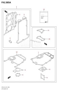 DF50 From 05002F-010001 (E01 E40)  2010 drawing OPT:GASKET SET