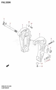 DF40A From 04004F-410001 (E34-Italy)  2014 drawing CLAMP BRACKET (DF60AVT:E01)